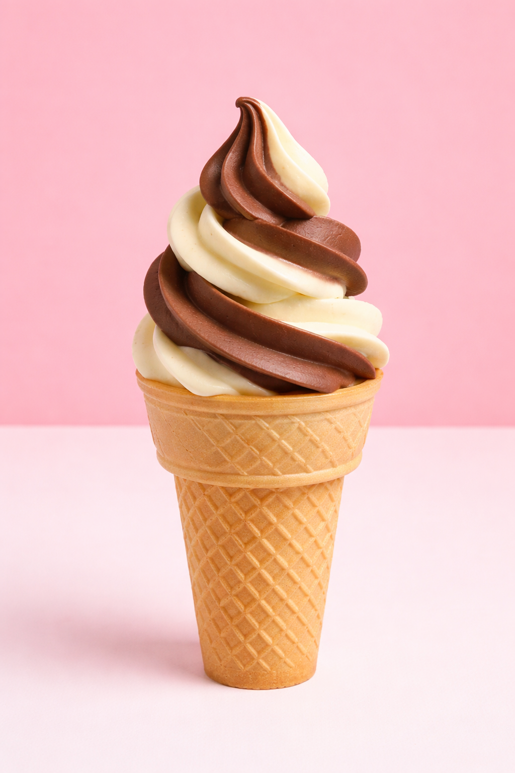 Regular Cone Choc/Vanilla Ice Cream