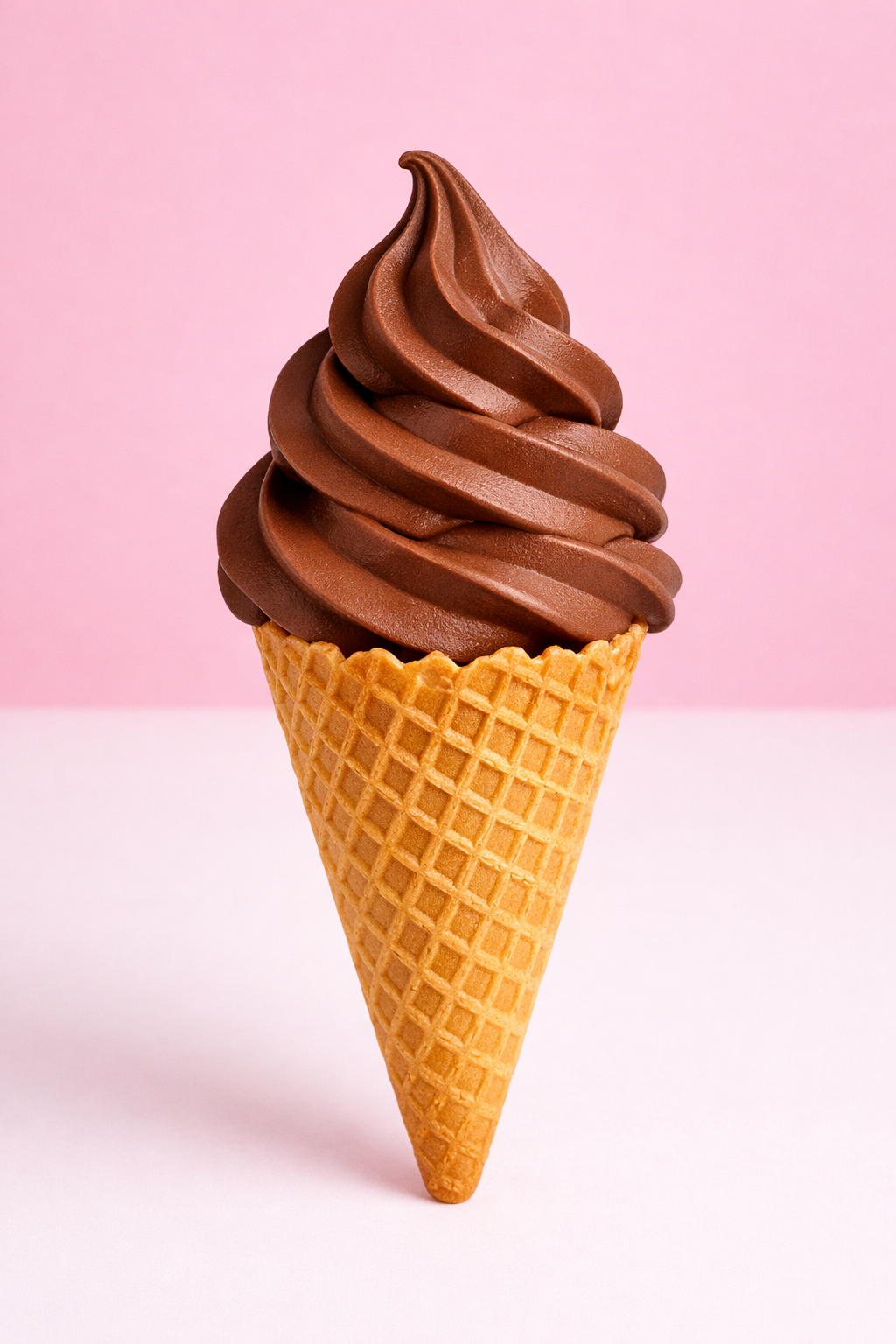 Sugar Cone Chocolate Ice Cream