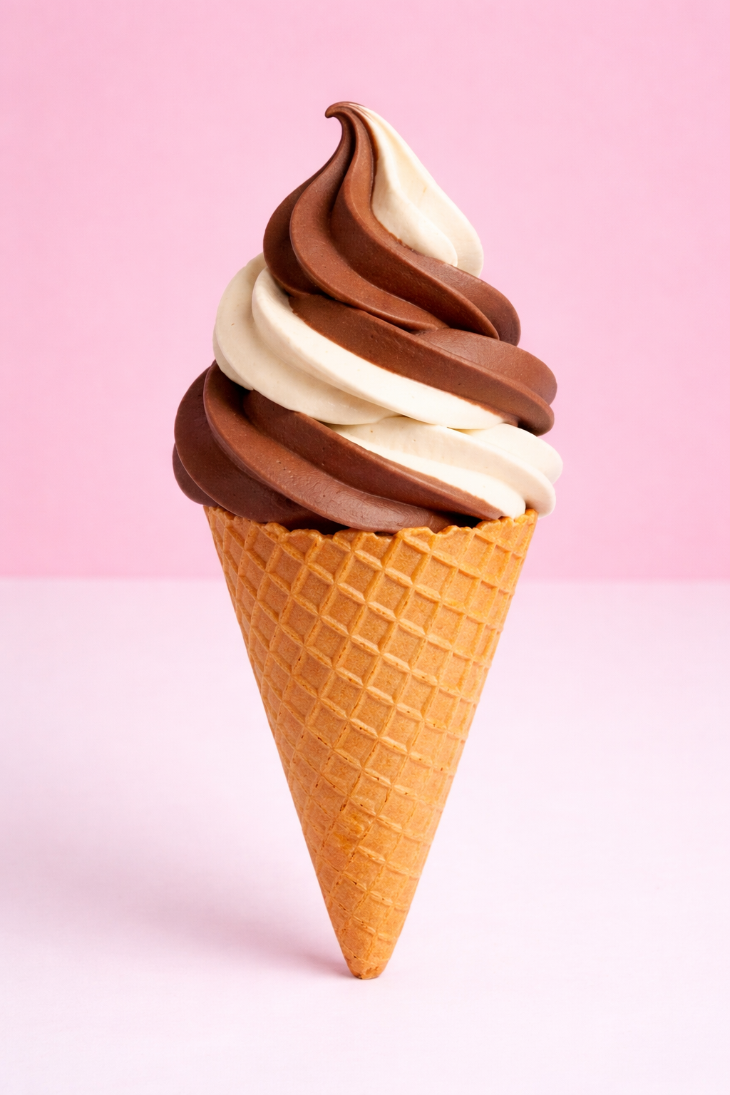 Sugar Cone Choc/Vanilla Ice Cream